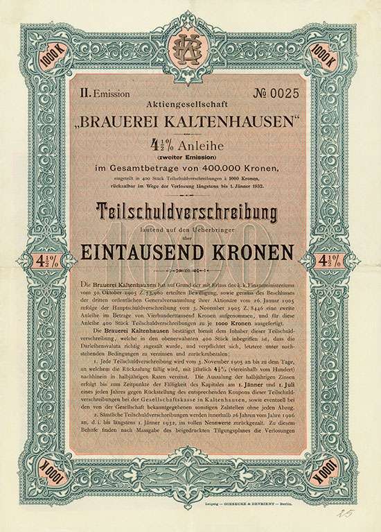 Aktiengesellschaft Brauerei Kaltenhausen