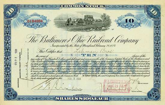 Baltimore and Ohio Railroad Company