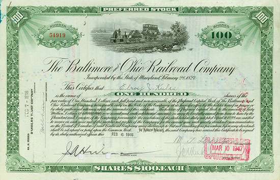 Baltimore and Ohio Railroad Company