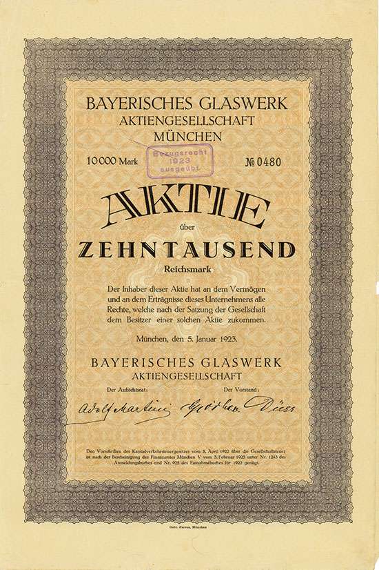Bayerisches Glaswerk AG