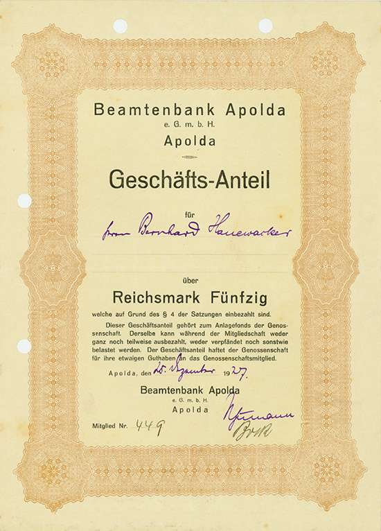 Beamtenbank Apolda e.G.m.b.H.