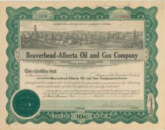 Beaverhead-Alberta Oil and Gas Company