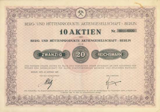 Berg- und Hüttenprodukte AG 