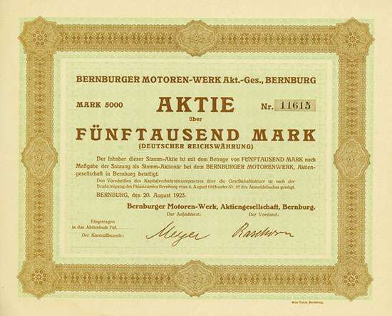 Bernburger Motoren-Werke AG