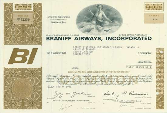 Braniff Airways, Incorporated