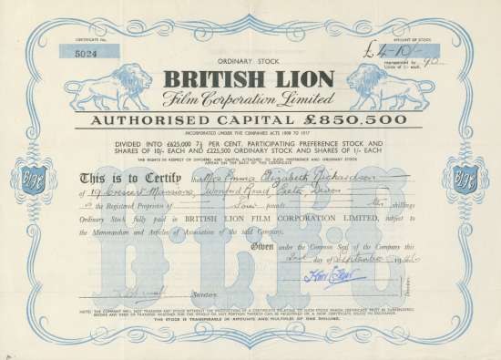 British Lion Film Corporation Limited