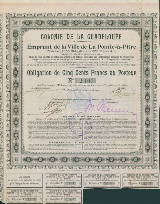 Colonie de la Guadeloupe - Ville de La Pointe-à-Pitre