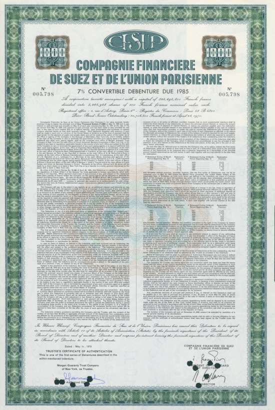 Compagnie Financière de Suez et de l'Union Parisienne