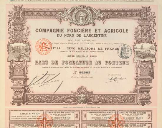 Compagnie Foncière et Agricole du Nord de l'Argentine Société Anonyme