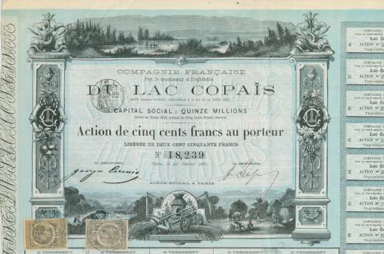 Compagnie Française Pour le desséchement et l'exploitation Du Lac Copaïs