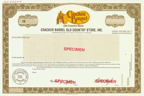 Cracker Barrel Old Country Store, Inc.