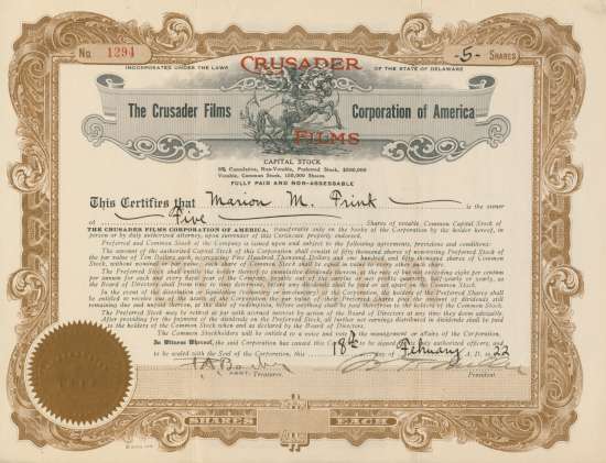 Crusader Films Corporation of America