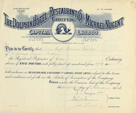 Dolphin Hotel and Restaurant Co. and Michael Nugent, Limited