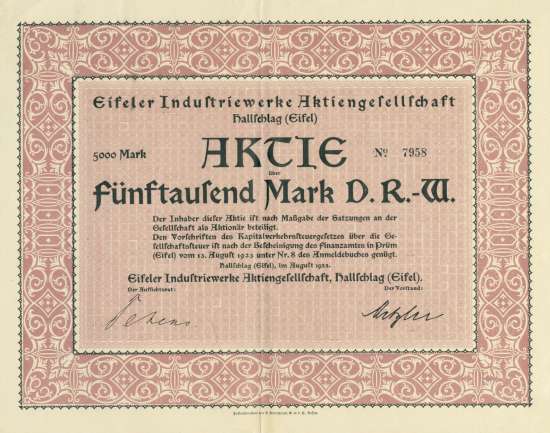 Eifeler Industriewerke AG