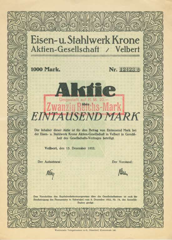 Eisen- und Stahlwerk Krone AG