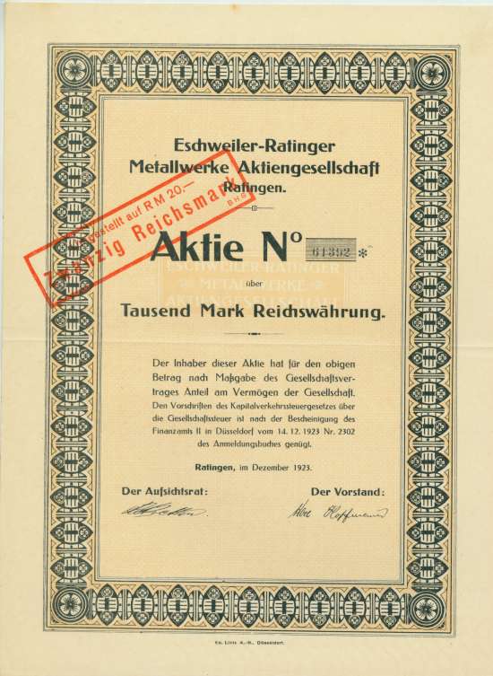 Eschweiler-Ratinger Metallwerke AG
