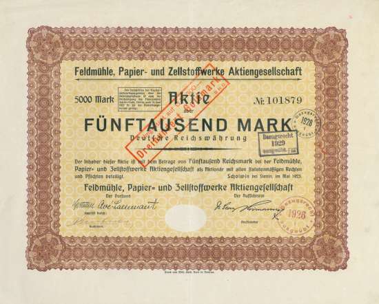 Feldmühle, Papier- und Zellstoffwerke AG