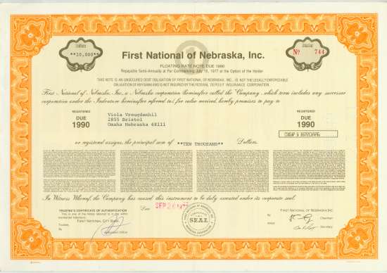 First National of Nebraska, Inc.