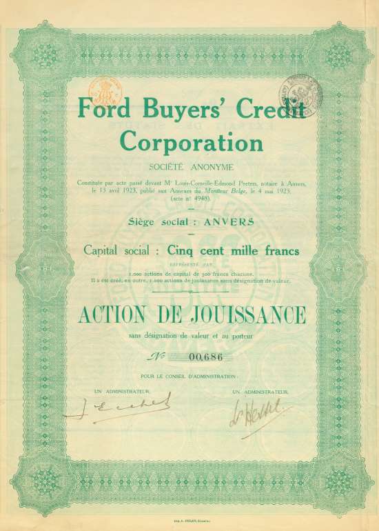 Ford Buyers' Credit Corporation