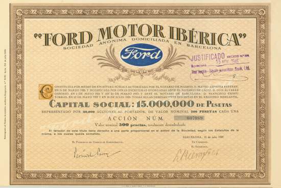 Ford Motor Ibérica Sociedad Anónima