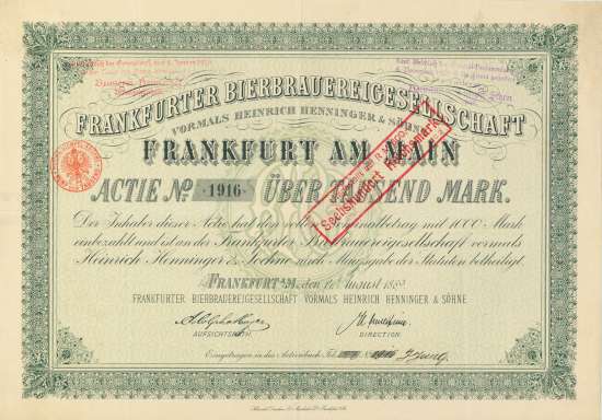Frankfurter Bierbrauereigesellschaft vormals Heinrich Henninger & Söhne