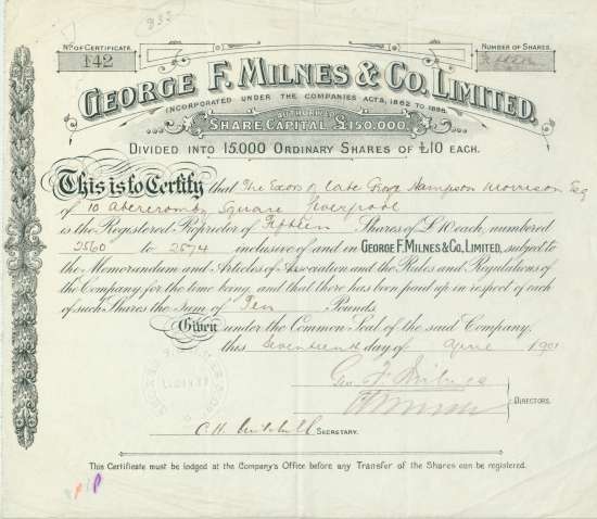 George F. Milnes & Co. Limited