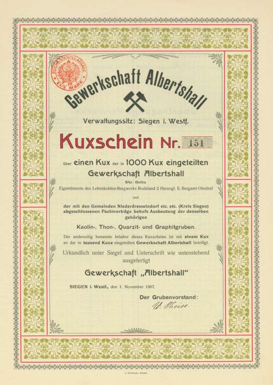 Gewerkschaft Albertshall