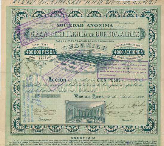 Gran Destileria de Buenos Aires para las Esplotacion de los Produtos Cusenier