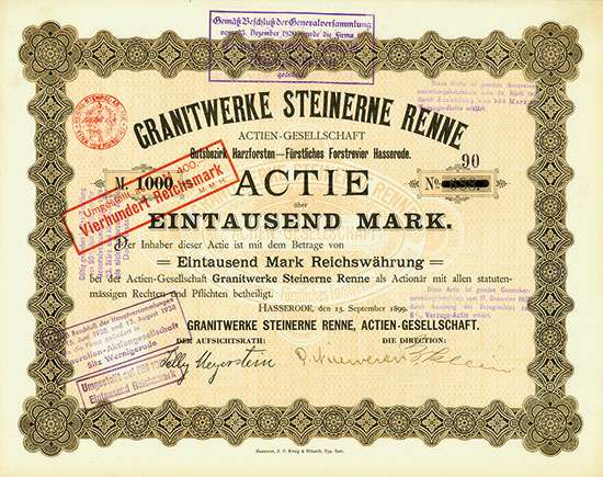 Granitwerke Steinerne Renne AG