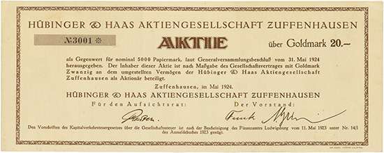 Hübinger & Haas AG