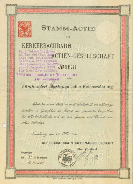 Kerkerbachbahn AG