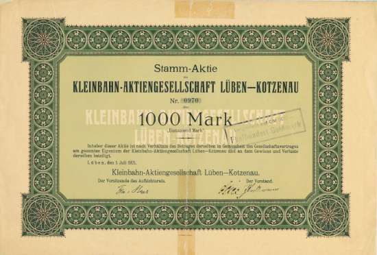 Kleinbahn-AG Lüben-Kotzenau