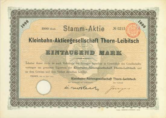 Kleinbahn-Aktiengesellschaft Thorn-Leibitsch