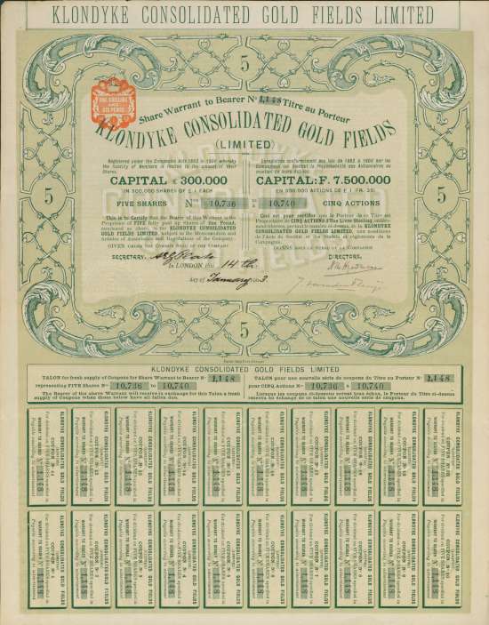 Klondyke Consolidated Gold Fields Limited