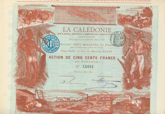 La Calédonie Société Agricole, Industrielle & Commerciale de la Nouvelle-Caledonie
