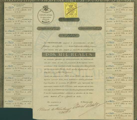 La Peninsular, Compañia General de Seguros Mútuos sobre de la Vita