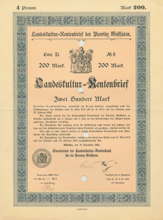 Landeskultur-Rentenbank für die Provinz Westfalen