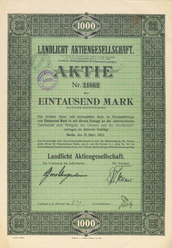 Landlicht AG (Landlicht AG für Filmindustrie und Optik)