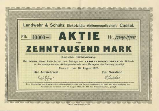 Landwehr & Schultz Elektrizitäts-AG