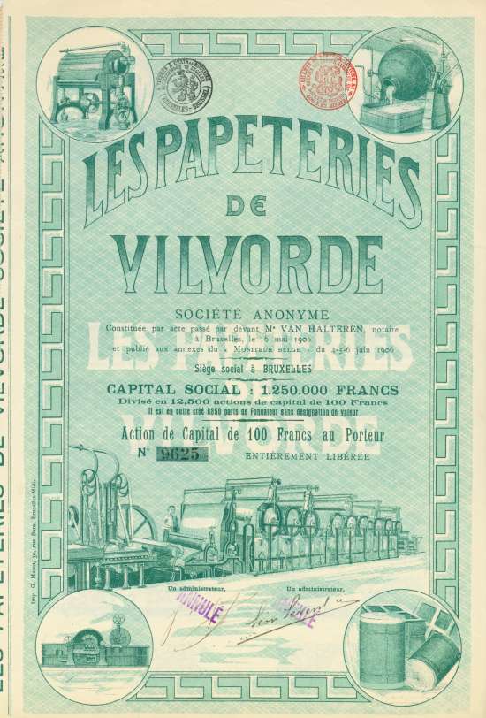 Les Papeteries de Vilvorde Société Anonyme
