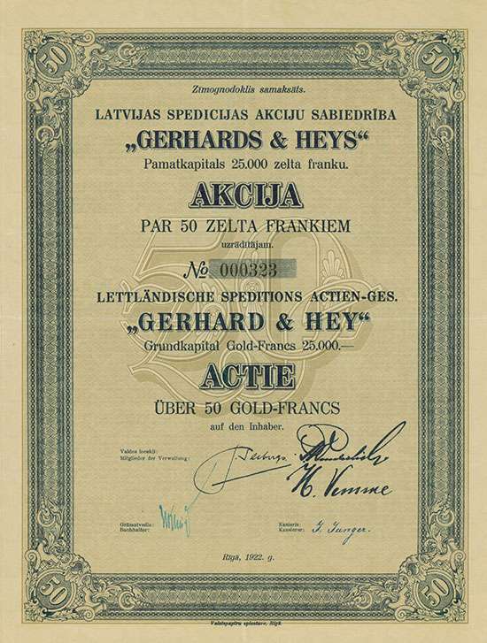 Lettländische Speditions Actien-Ges. 