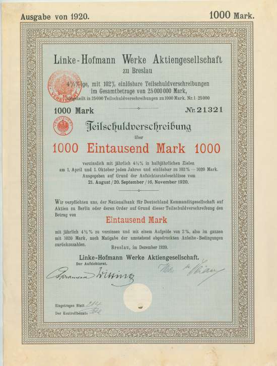 Linke-Hofmann Werke AG