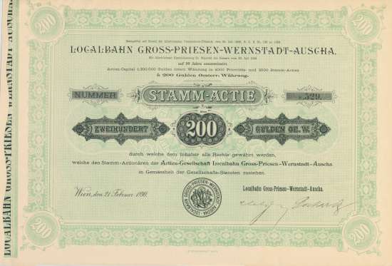 Localbahn Gross-Priesen-Wernstadt-Auscha