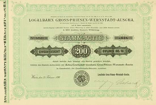 Localbahn Gross-Priesen-Wernstadt-Auscha