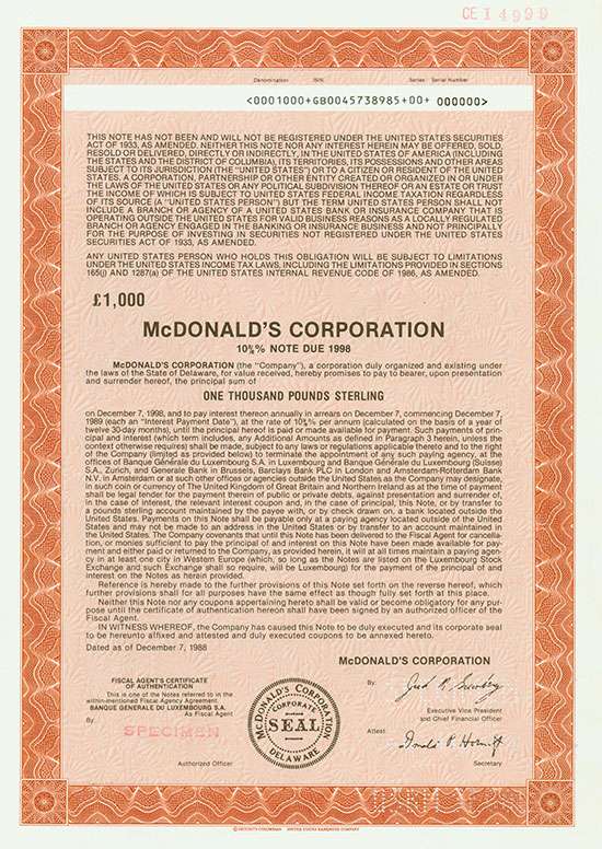 McDonald's Corporation