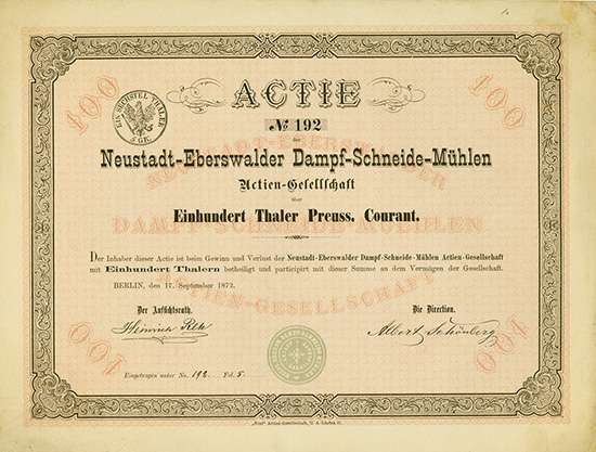 Neustadt-Eberswalder Dampf-Schneide-Mühlen AG