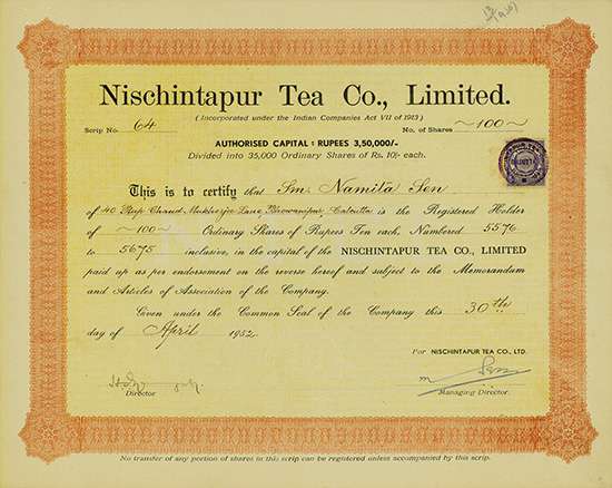 Nischintapur Tea Co., Limited
