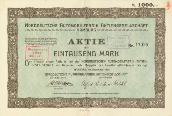 Norddeutsche Automobilfabrik AG
