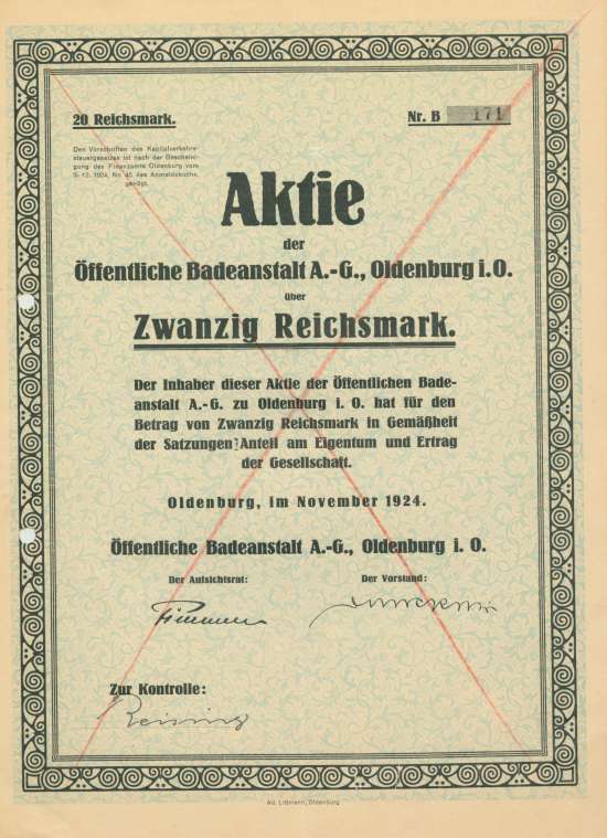 Öffentliche Badeanstalt A.-G.