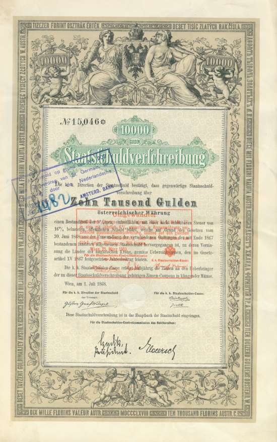 Österreich - Staatsschuldverschreibung